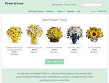 Tablet Screenshot of flowersbylucas.com
